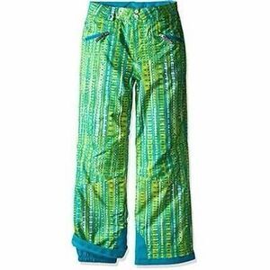 Spyder Girls Vixen Tailored Pants, Size 8, Harmony Bluebird Print